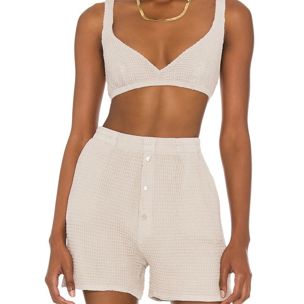 Donni Waffle Bra- Stone